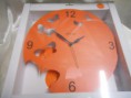 Orologio Metallo Farfalle Arancio